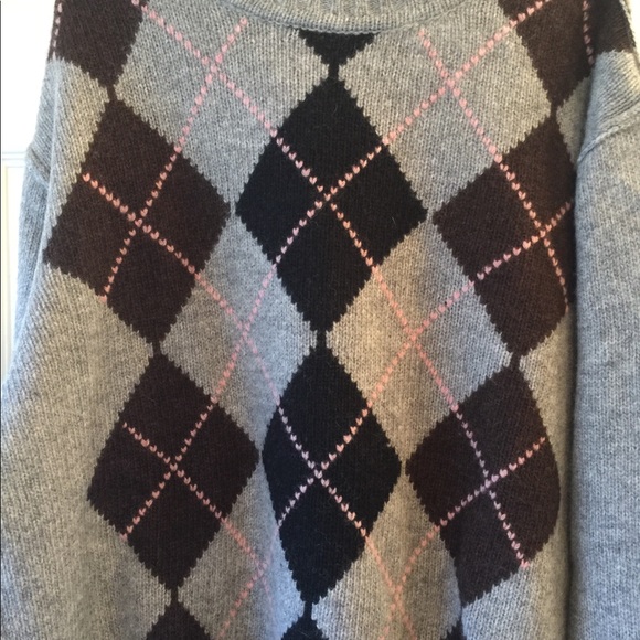 NWT RG512 Men’s Gray sweater Argyle pattern - Picture 2 of 7